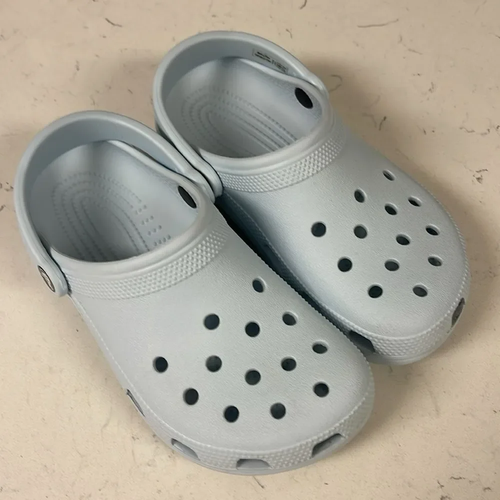 Crocs Classic Clog Light Blue Rubber Shoes Unisex Adult M5 / W7 - Picture 8 of 15